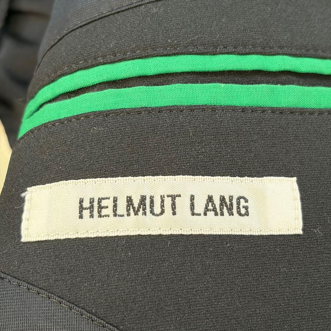 【美品】ヘルムートラング パイピング テーラードジャケット 日本製 黒 36