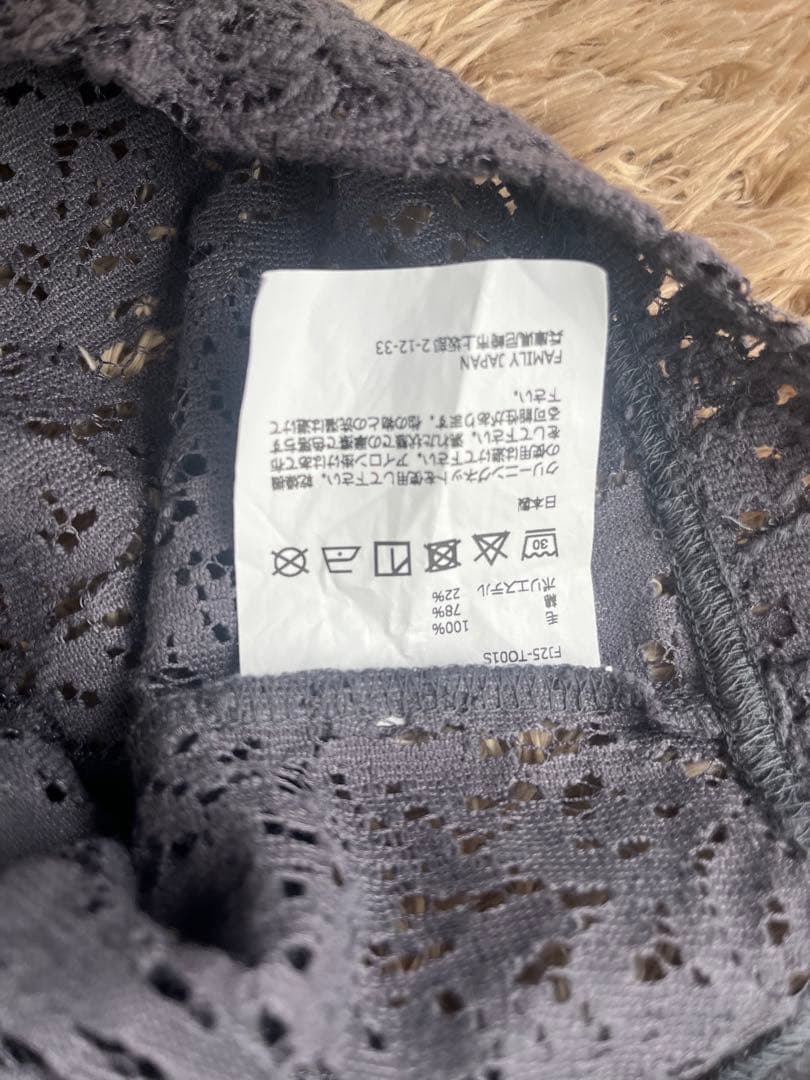 トップス FAMILYJAPAN BUTTERFLY FOOTBALL LACE T EE