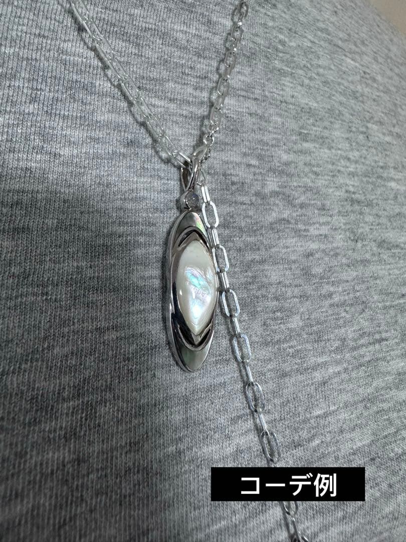 agete アガット　シルバーシェルチャーム　夜光貝　黒蝶貝　販売証明書＆箱付き