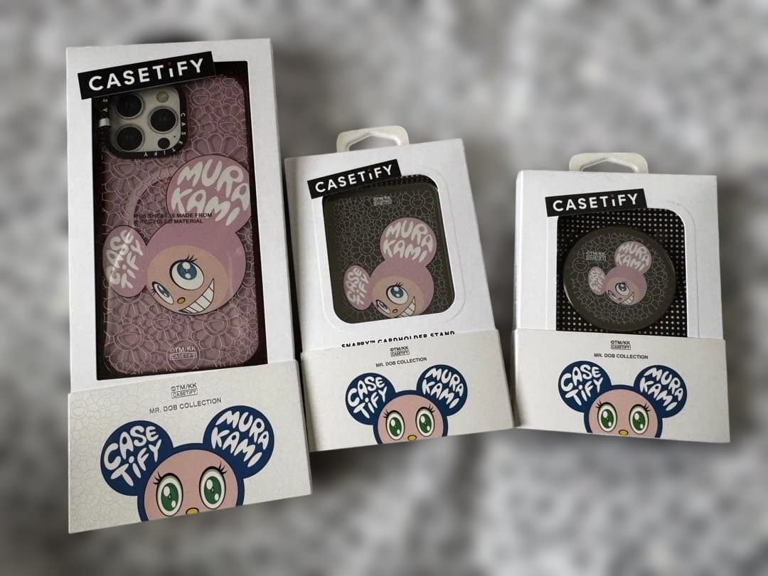 新品CASETiFY 村上隆iPhone15promaxケース➕スタンド2ケ