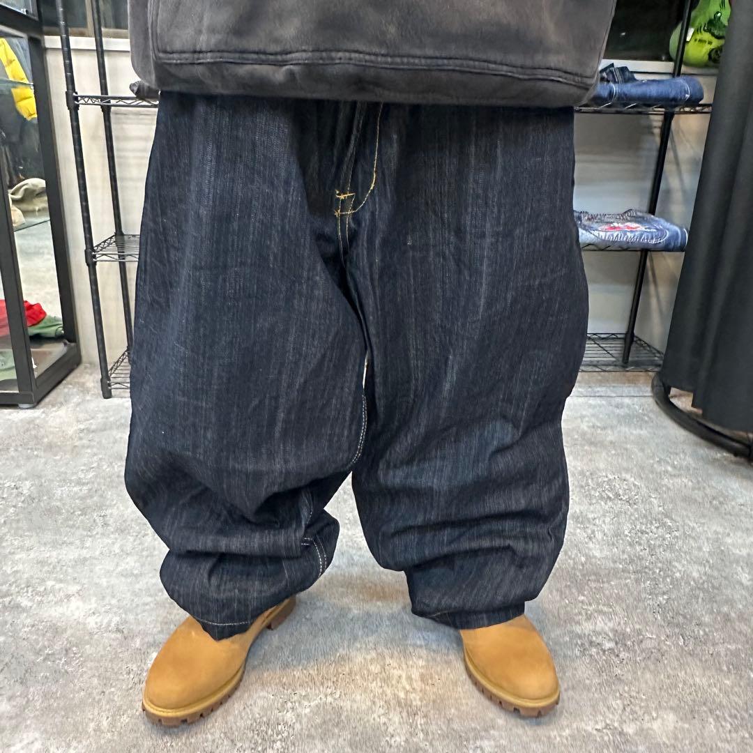 超BIGサイズ46 EVOLUTION 極太バギー　デニムパンツ