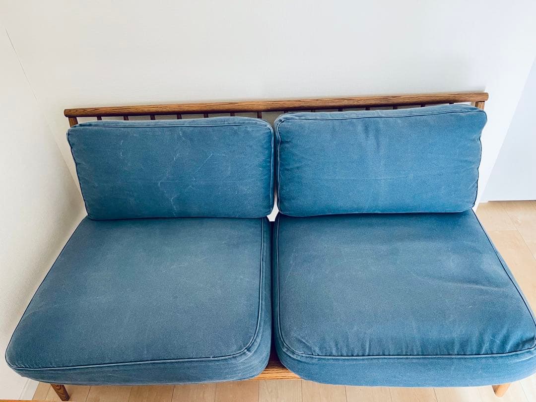 モモナチュラル　クラウドソファー　2人掛け