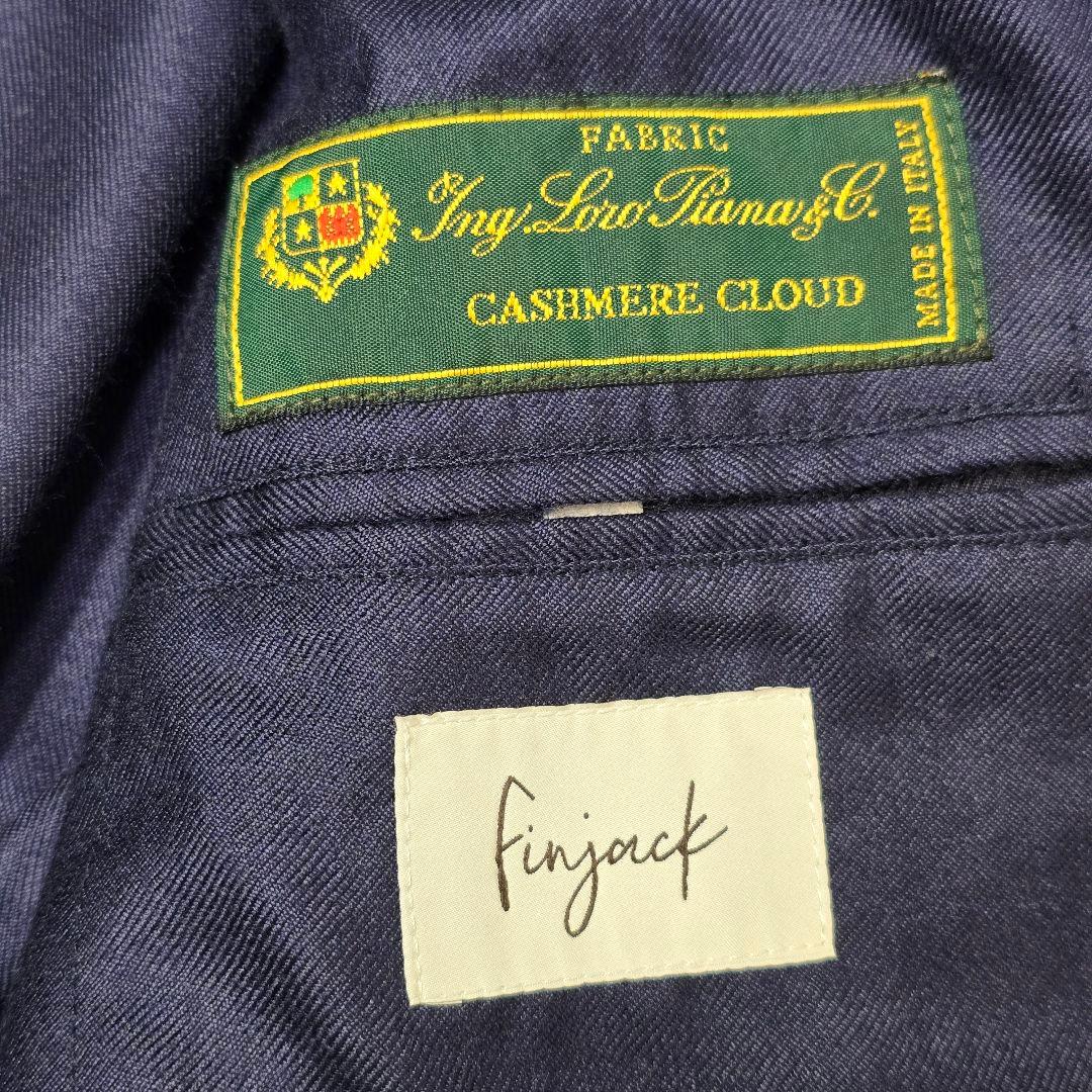 Finjack ロロピアーナ カシミヤクラウド テーラードジャケット 濃紺 50