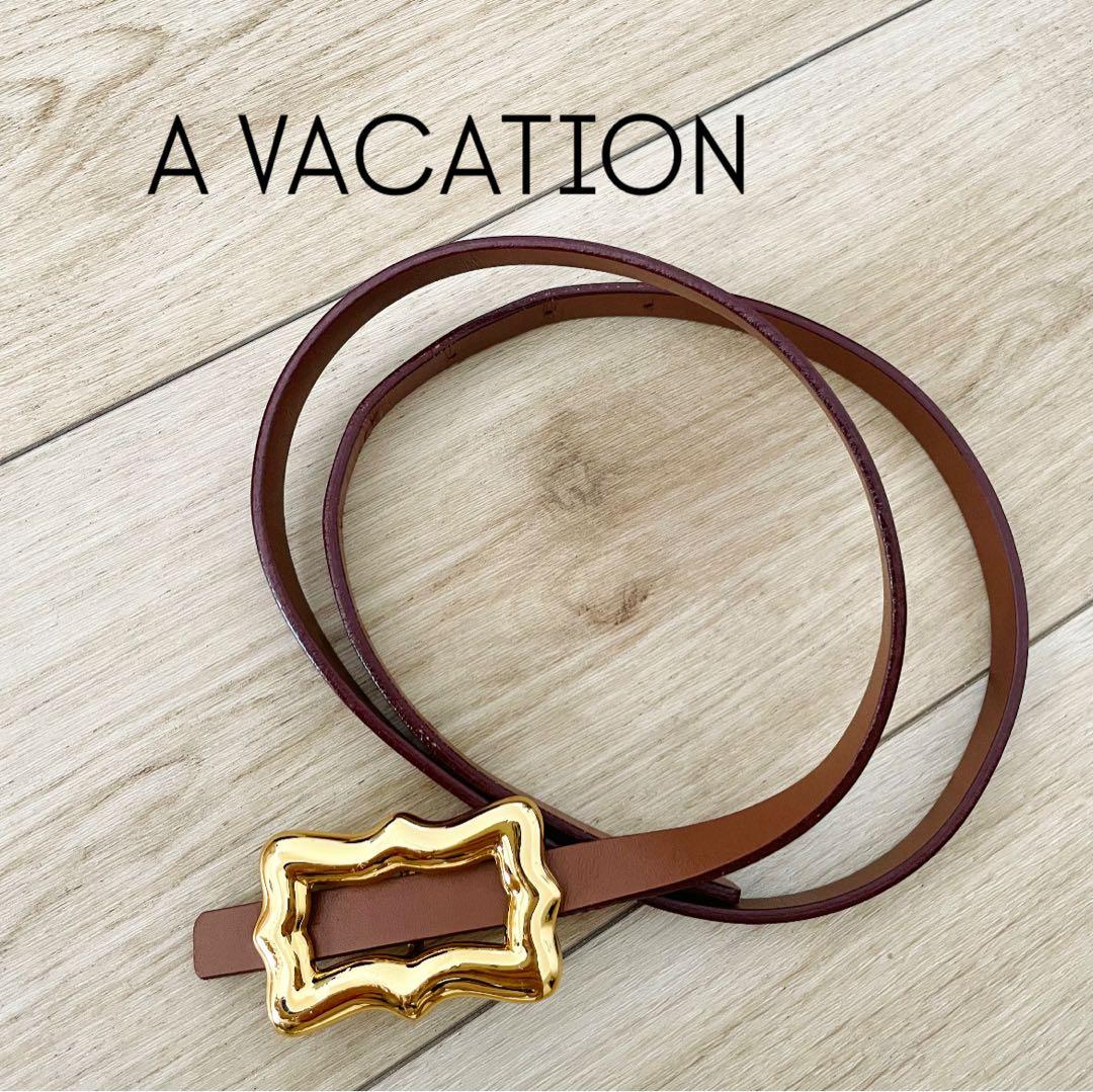 【美品】A VACATIONリボンベルト　リバーシブル