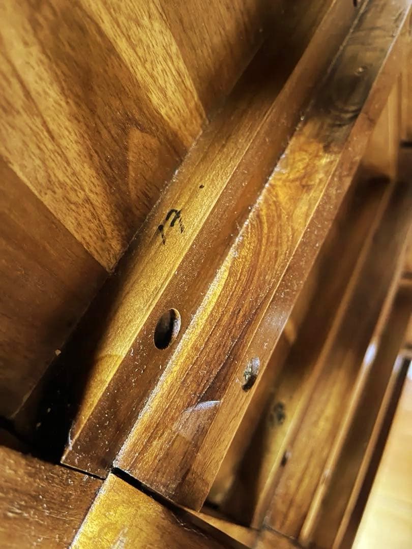 ギギliving チークスリム五段ハイチェスト W45✕D35xH114