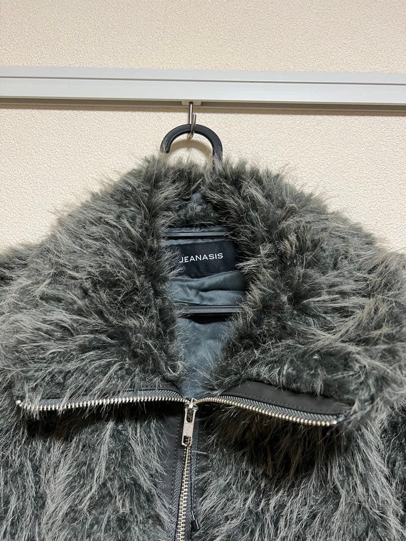JEANASIS MIXカラーファーブルゾングレー系その他新品未使用タグ付き
