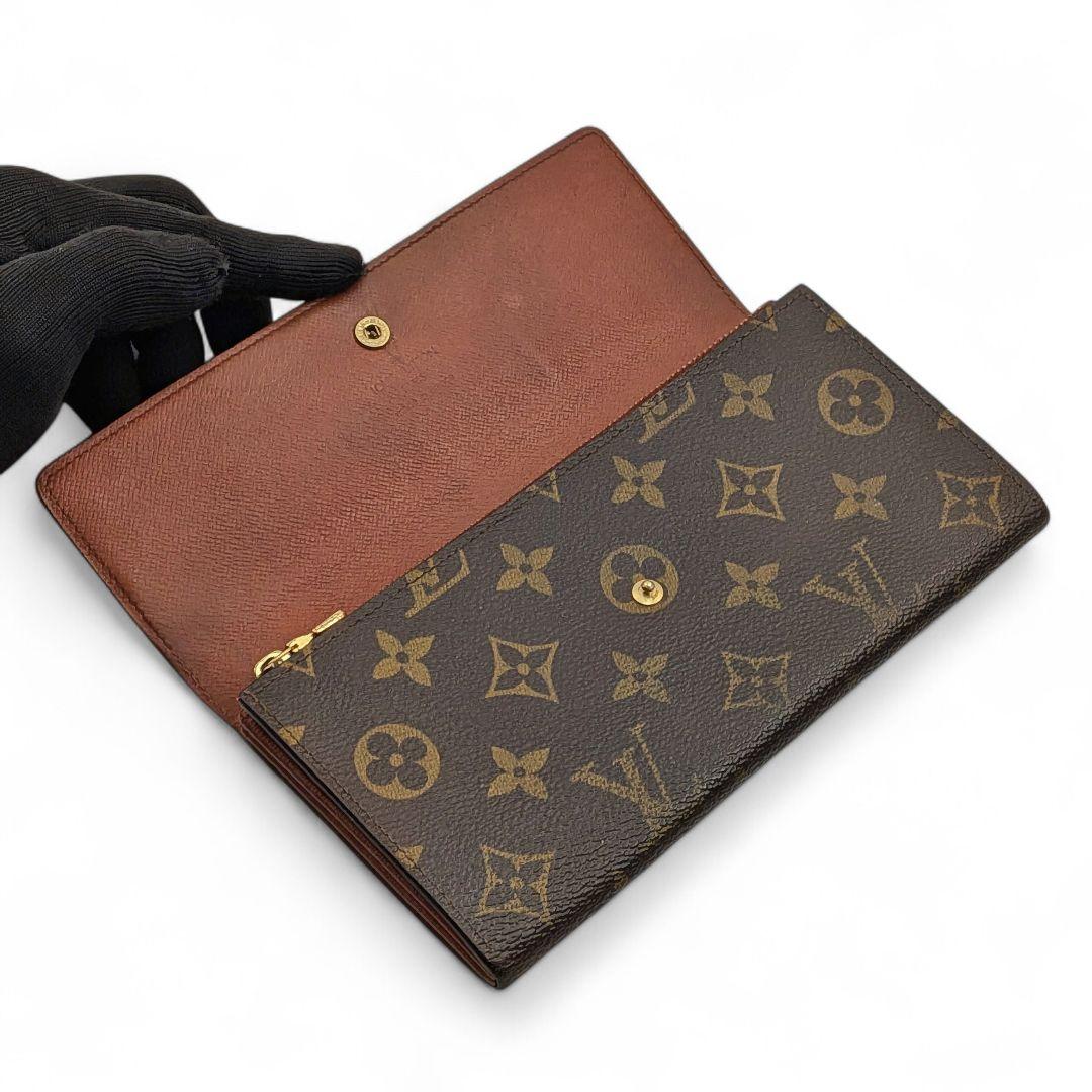 【良品】ルイヴィトン モノグラム ポシェット ポルトモネ クレディ 長財布