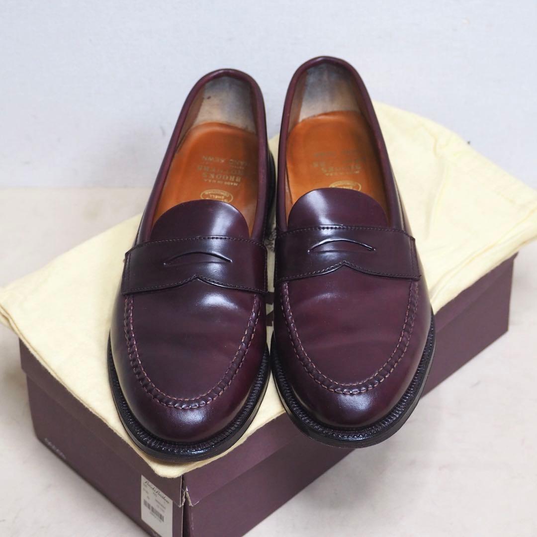 Alden x Brooks コードバンアンラインドペニーローファー 10.5D