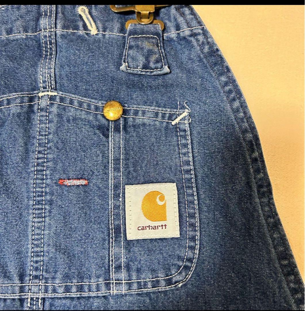 Carhartt デニムオーバーオール 32×34 メンズL アメリカ製