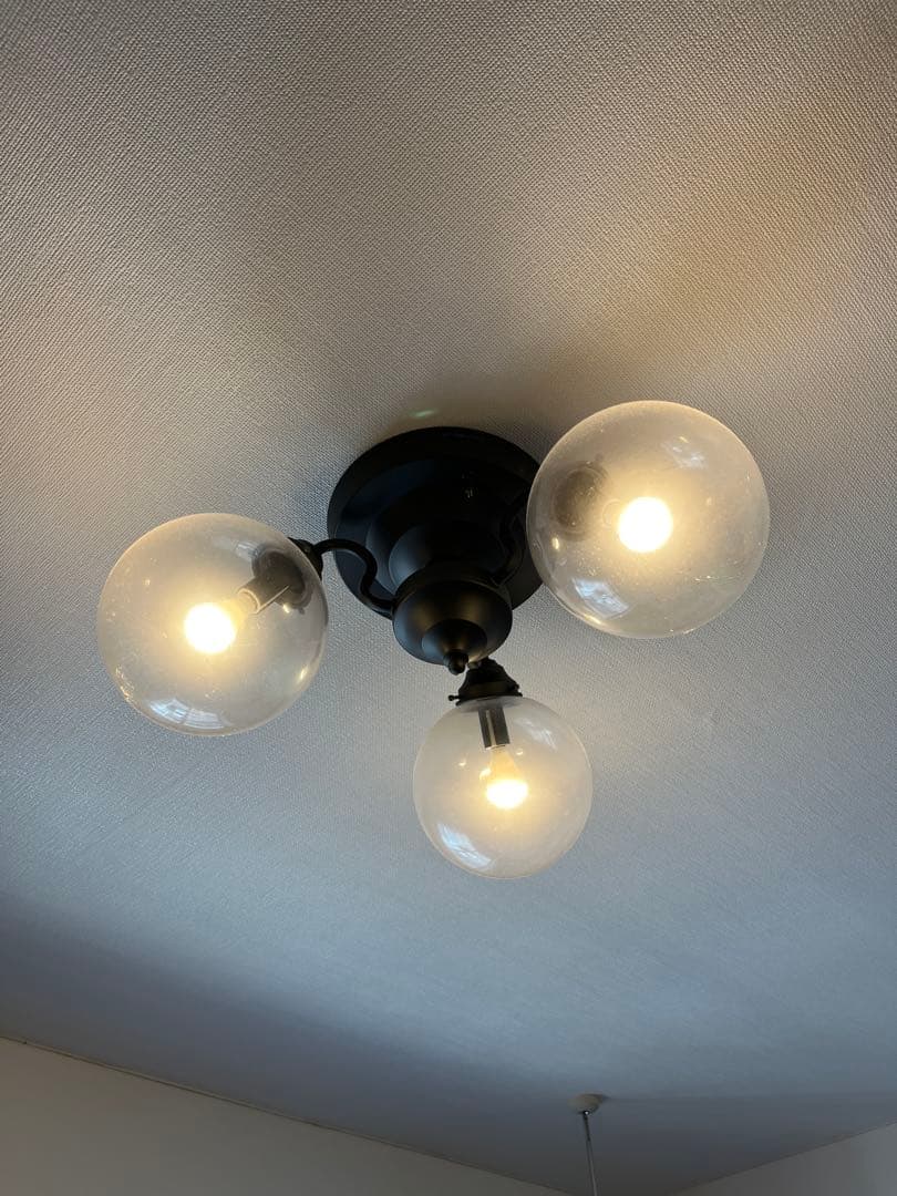 FLYMEE ブラック 3灯 シーリングライト