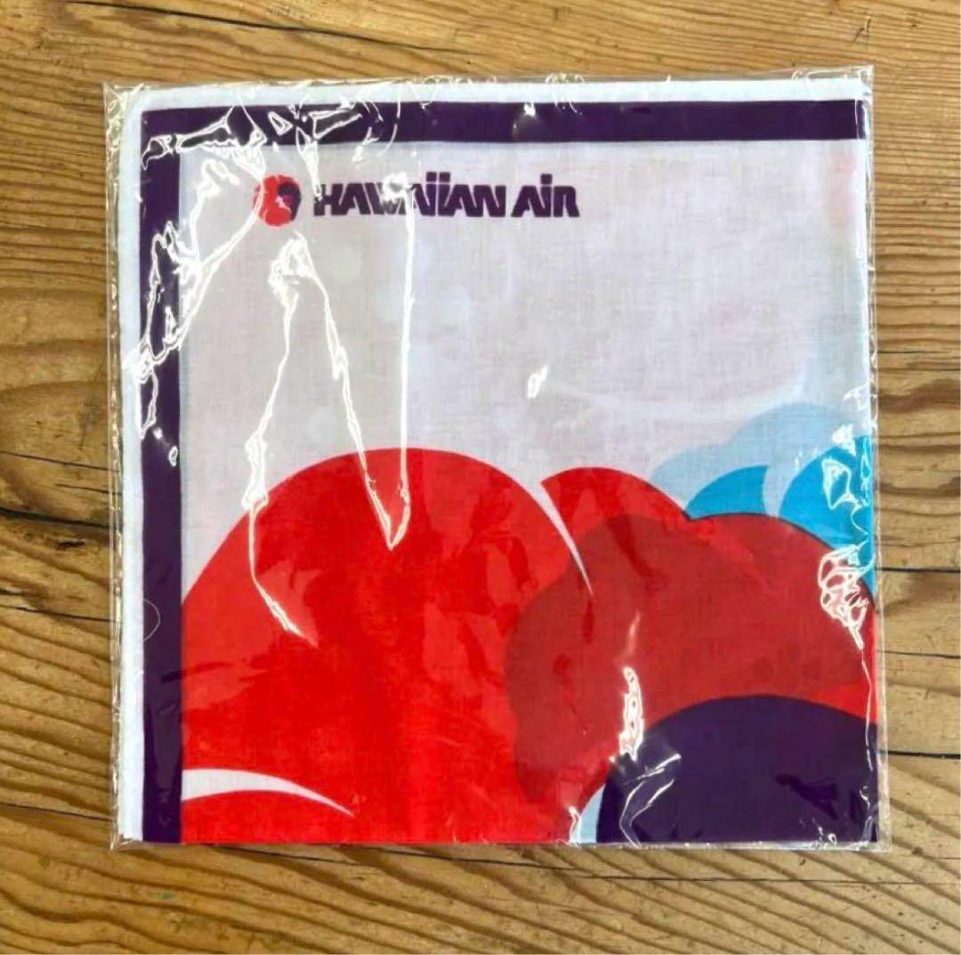 1970年代のハワイアンエアラインのビンテージハンカチ(バンダナ)