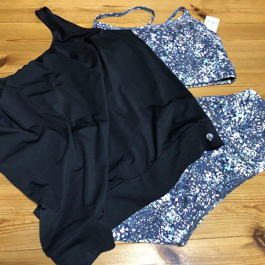 スカーラ　ヨガウェアセット（ブラトップ＆レギンス）　LL 3点セット