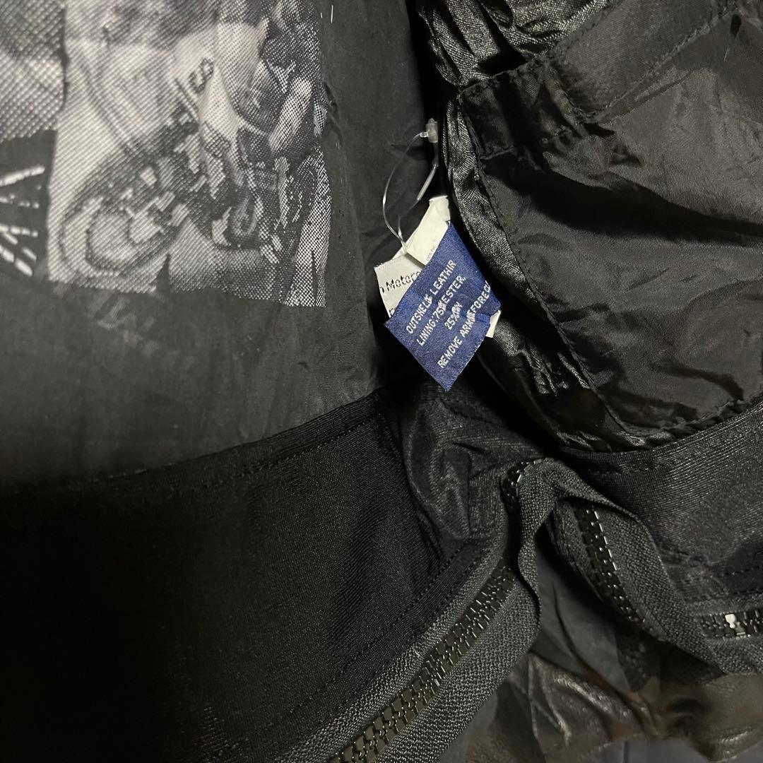 トライアンフモーターサイクル　ライダースレザージャケット　レディースL 黒バイク