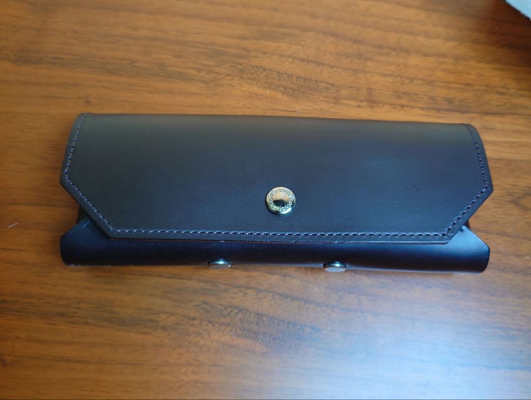 希少　土屋鞄　60周年 眼鏡ケース兼ペンケース　マローネブラック　限定生産