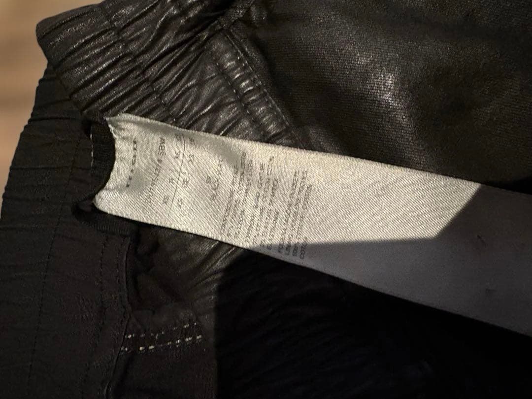 リックオウエンス　サルエルパンツ　BLACK Wax