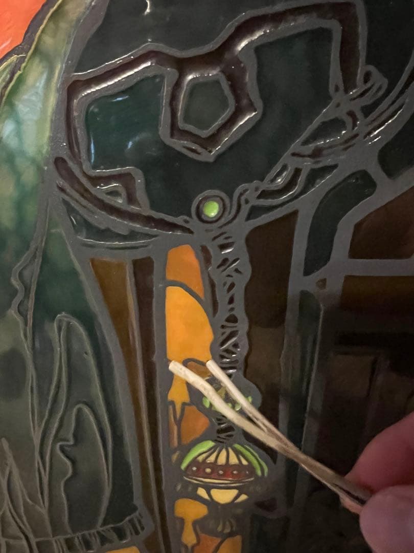 Art Nouveau Stained Glass Lampアルフォンスミュシャ