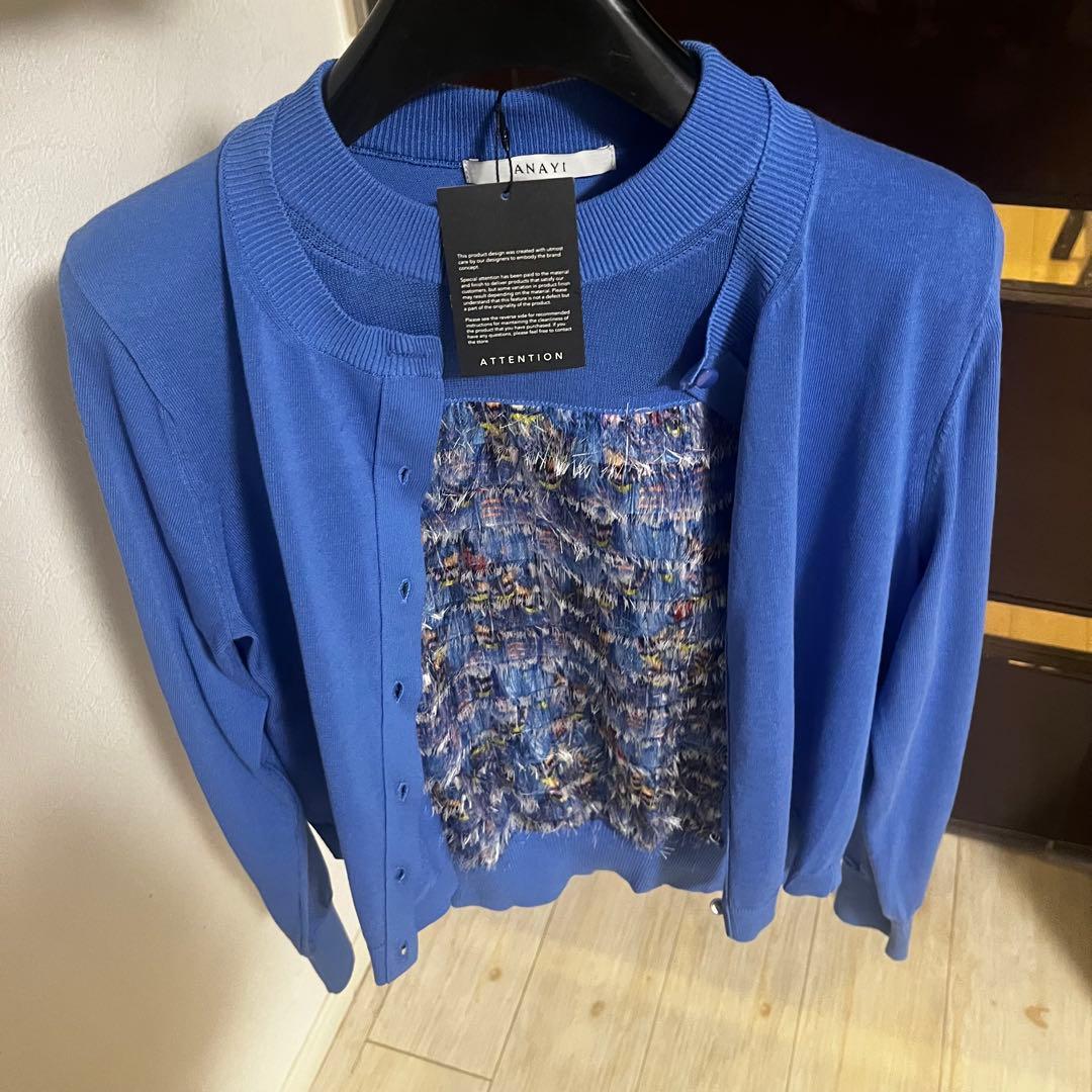 新品☆ANAYI フランジャプリントセットアップ/セオリー、23区、セルフォード