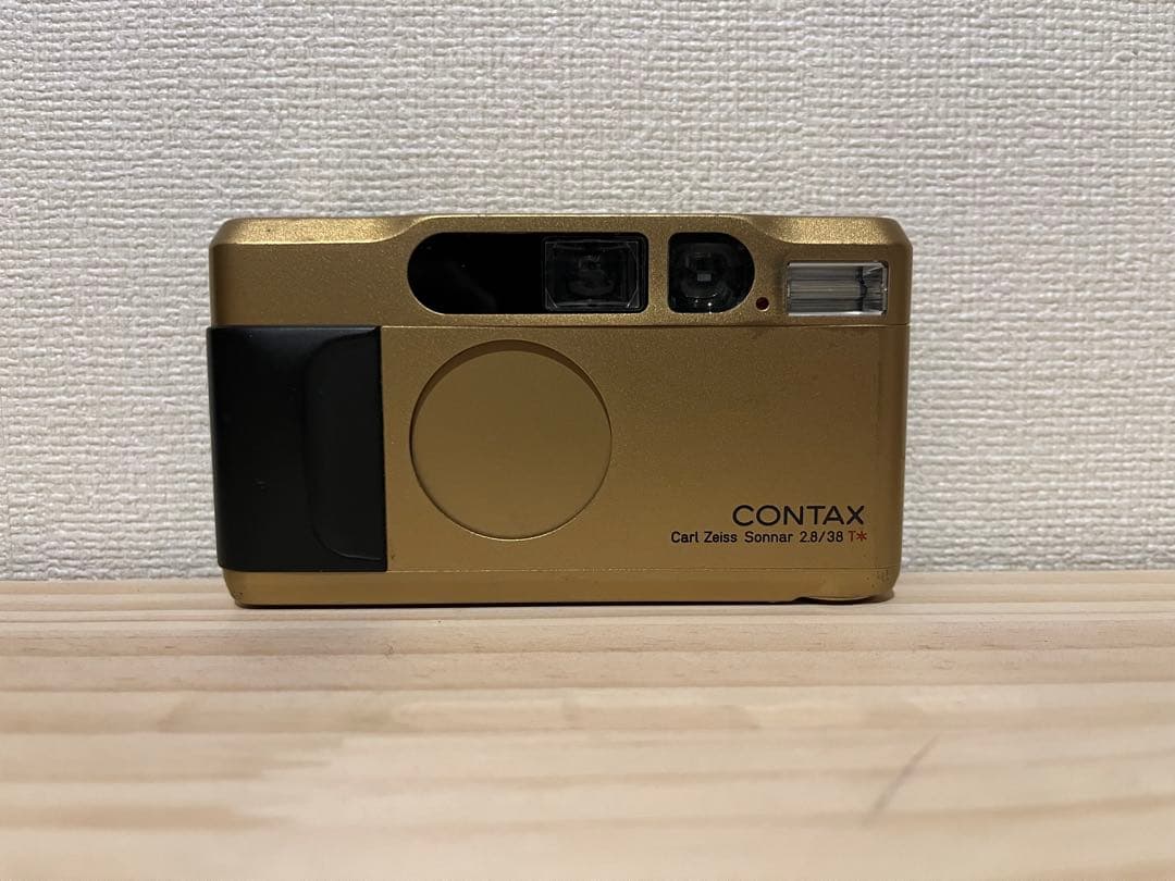 美品 完動品 CONTAX T2 チタンゴールド フィルムカメラ #25349