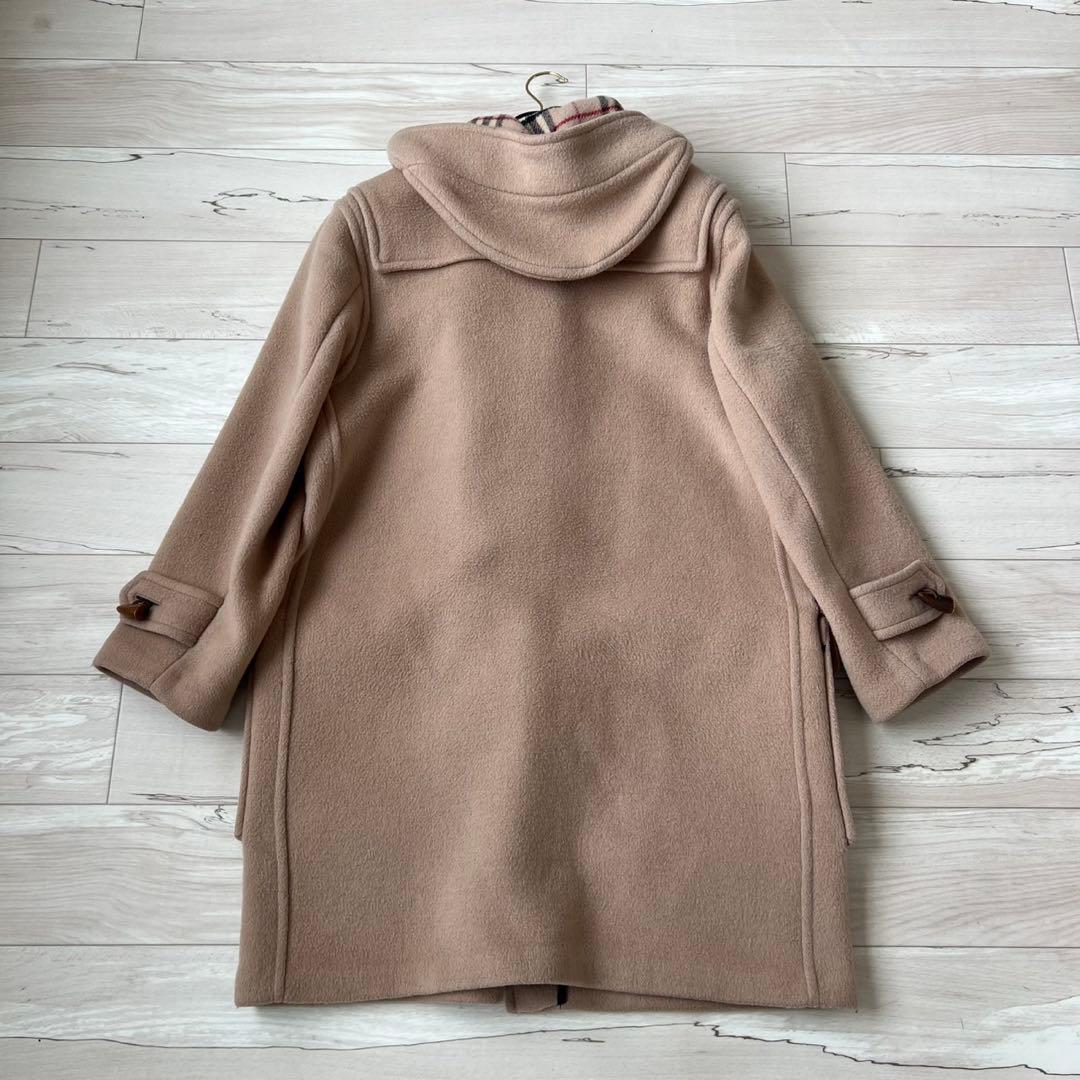 バーバリーロンドン　ノバチェック ロングダッフルコート　英国製　ダブルフェイス