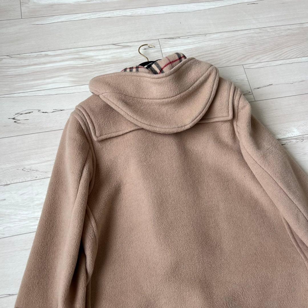 バーバリーロンドン　ノバチェック ロングダッフルコート　英国製　ダブルフェイス