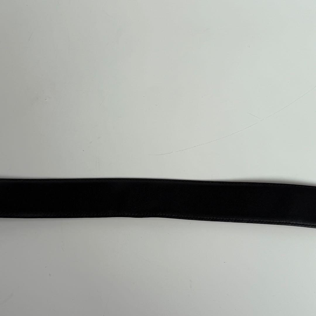 CELINE セリーヌ 馬車 ベルト レザー ブラック C546