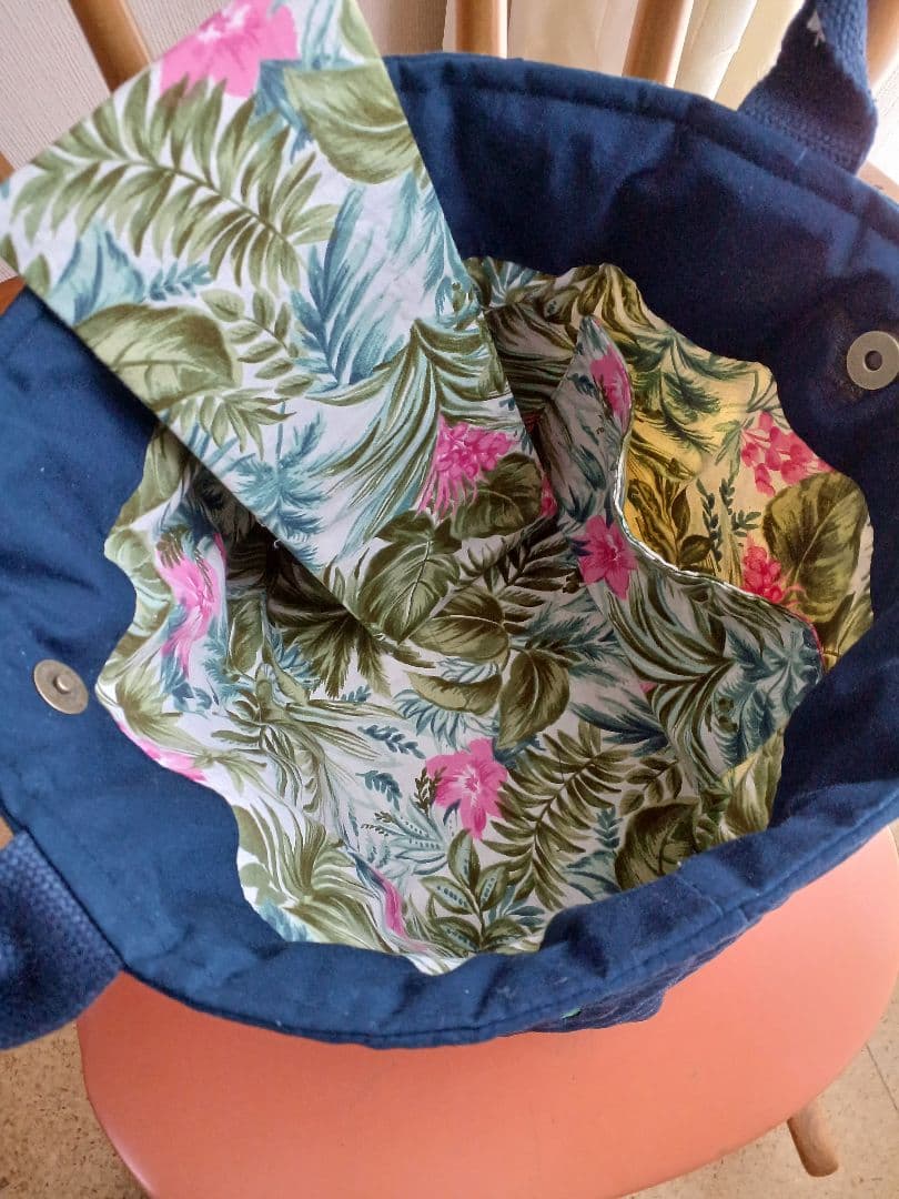 ハワイアンキルトトートバッグ(薔薇)