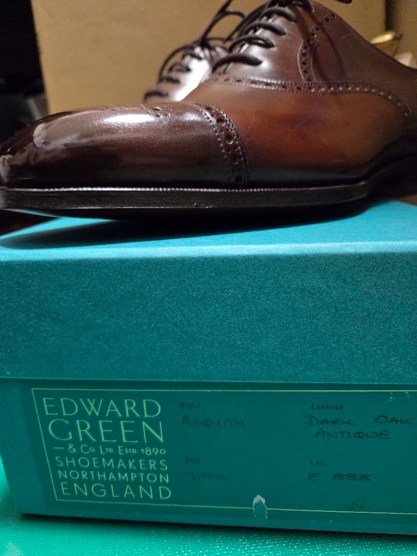 【未使用】EDWARD GREEN エドワードグリーン　アスキス　ブラウン　9