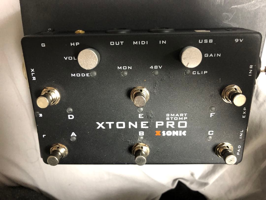 xsonic XTONE PRO オーディオインターフェースmidiスイッチ