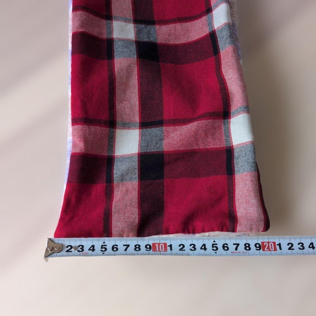 ハンドメイド　裏起毛の暖かロングワンピース＆フード付マフラー