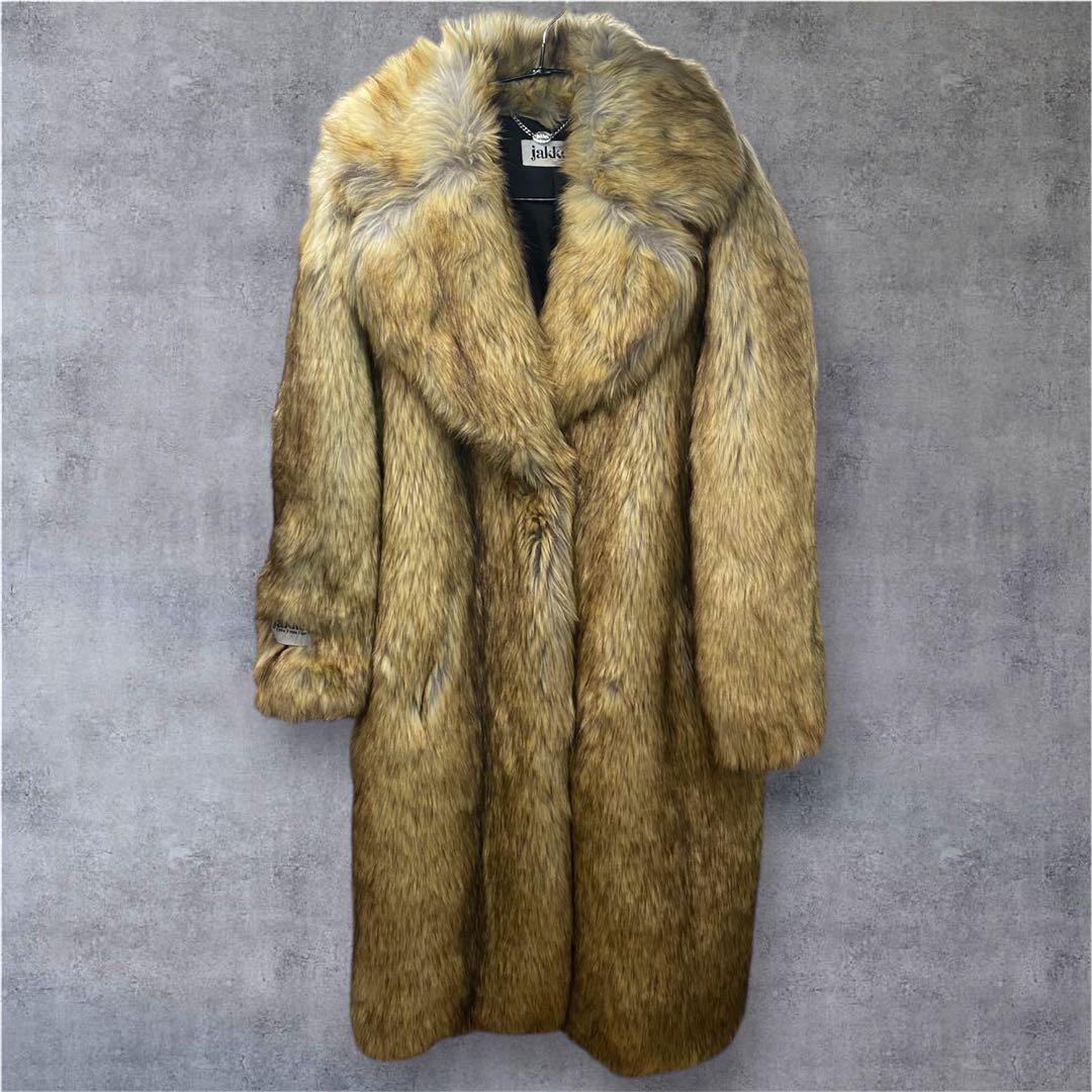 【美品】 JAKKE ロング フェイクファーコート サイズ8 定価52,800円