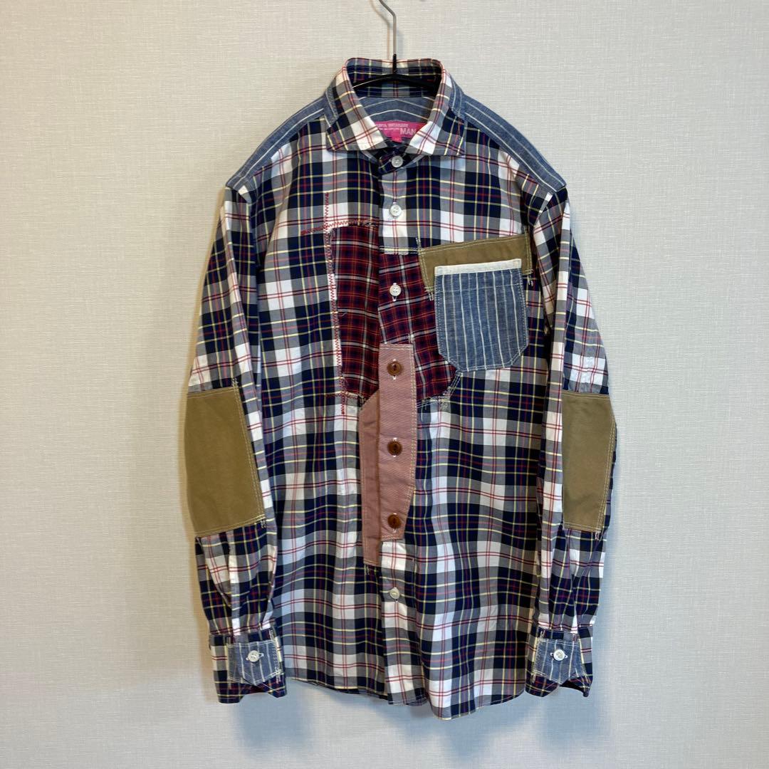 ジュンヤワタナベコムデギャルソンマン　長袖シャツ　再構築　AD2011　サイズM