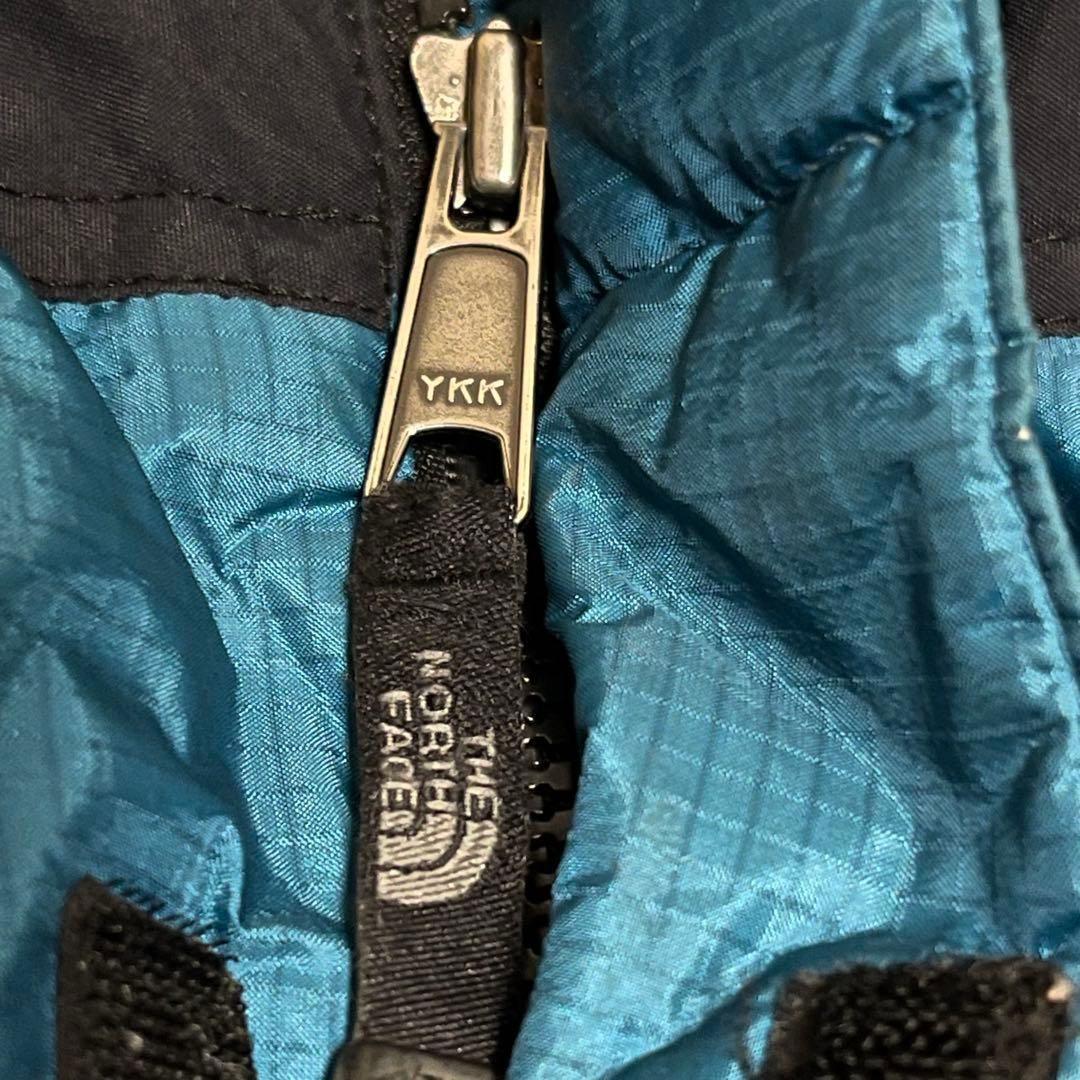 ノースフェイス ダウンジャケット　メンズL 韓国100　700フィル ブルー青
