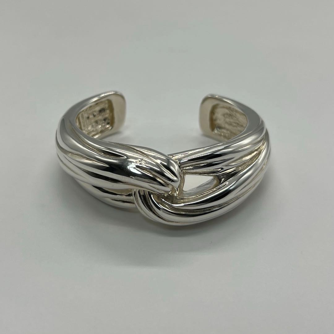 イヴサンローラン YVES SAINT LAURENT ノットカフバングル SV