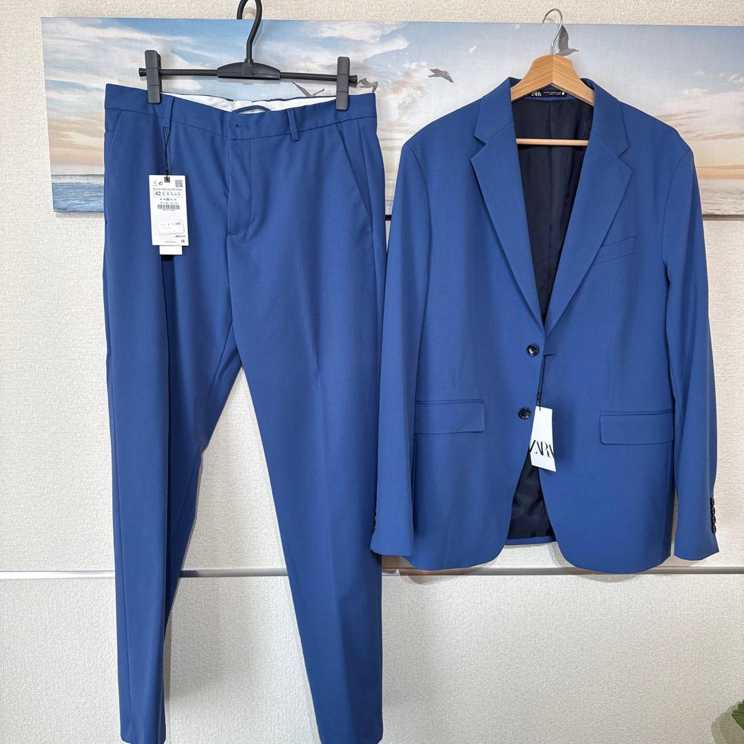 ZARA スーツ EUR 52 ブルー系