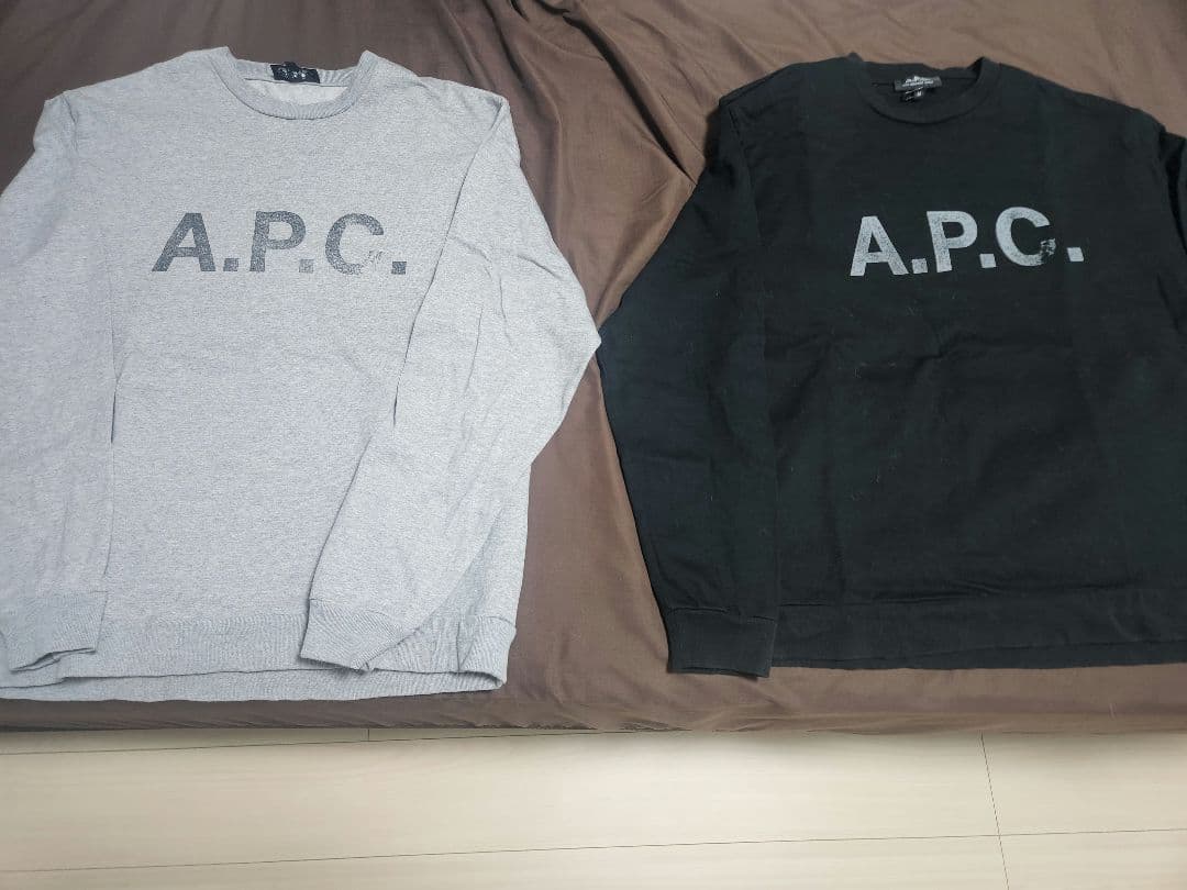 まとめ売り！A.P.C. 別注 ロゴプリント スウェットライク ロングスリーブ