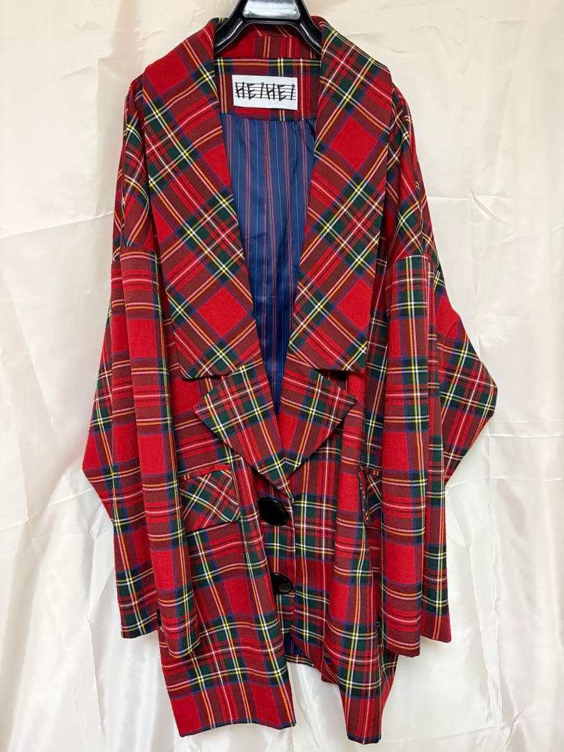 HEIHEI ローラペルジャケット 赤 チェック