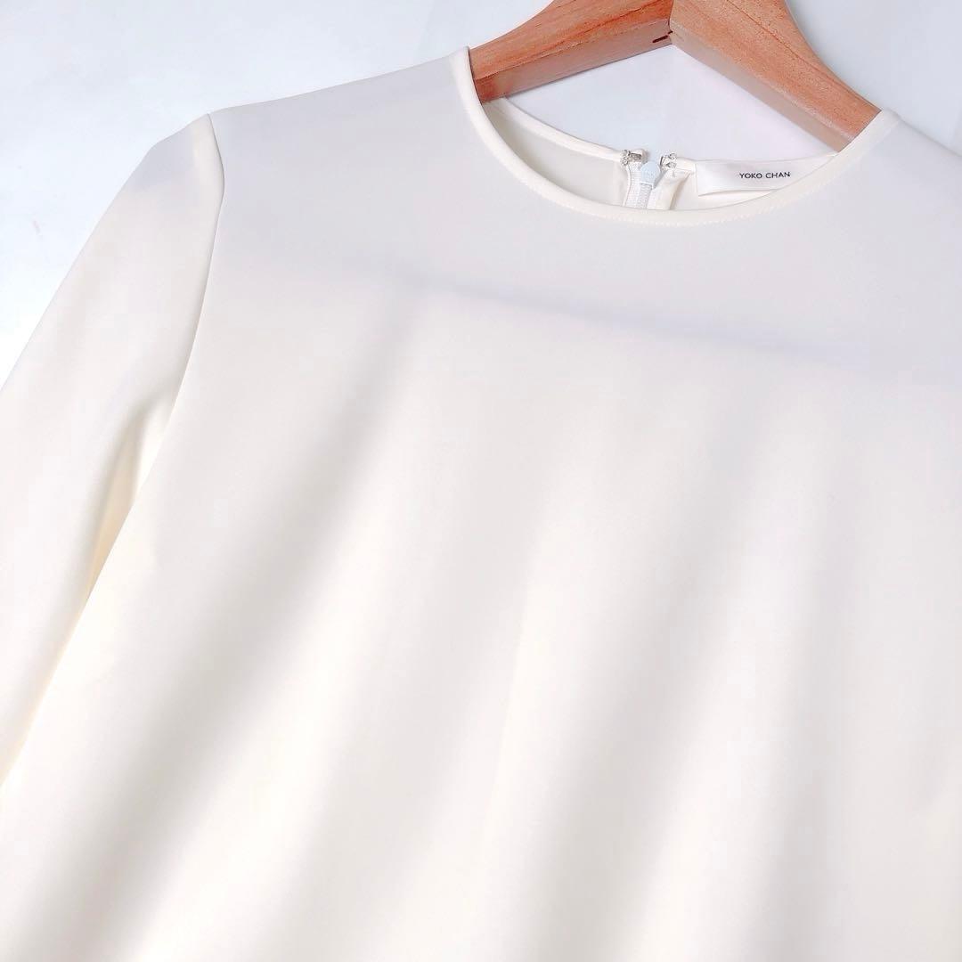 YOKOCHAN ロングスリーブ ヘムギャザー ブラウス 38