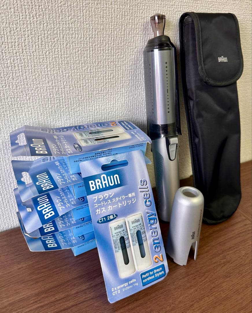 【未使用】Braun コードレススタイラー BC1 CT1 ガスコテ 廃盤モデル