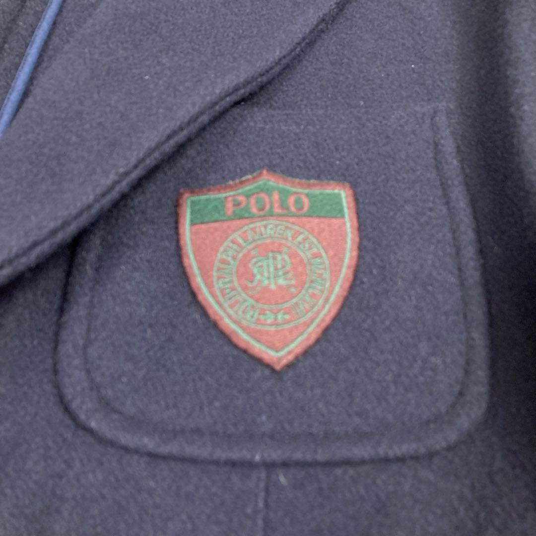 ポロバイラルフローレン　紺ブレ　ブレザー　エンブレム　ワッペン　アメリカ製　L