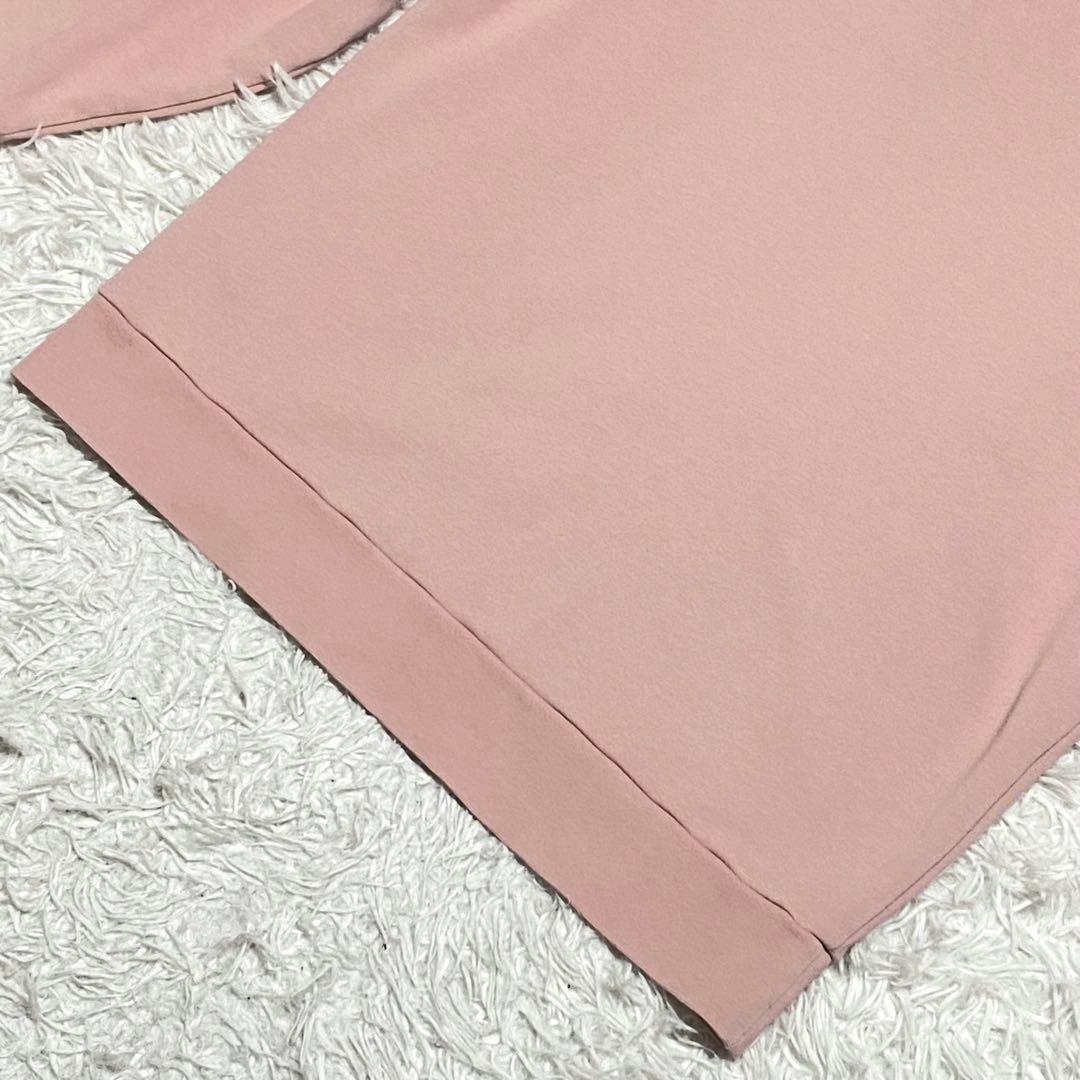 MONCLER・モンクレール・パーカー・ロゴプリント・ピンク・Lサイズ