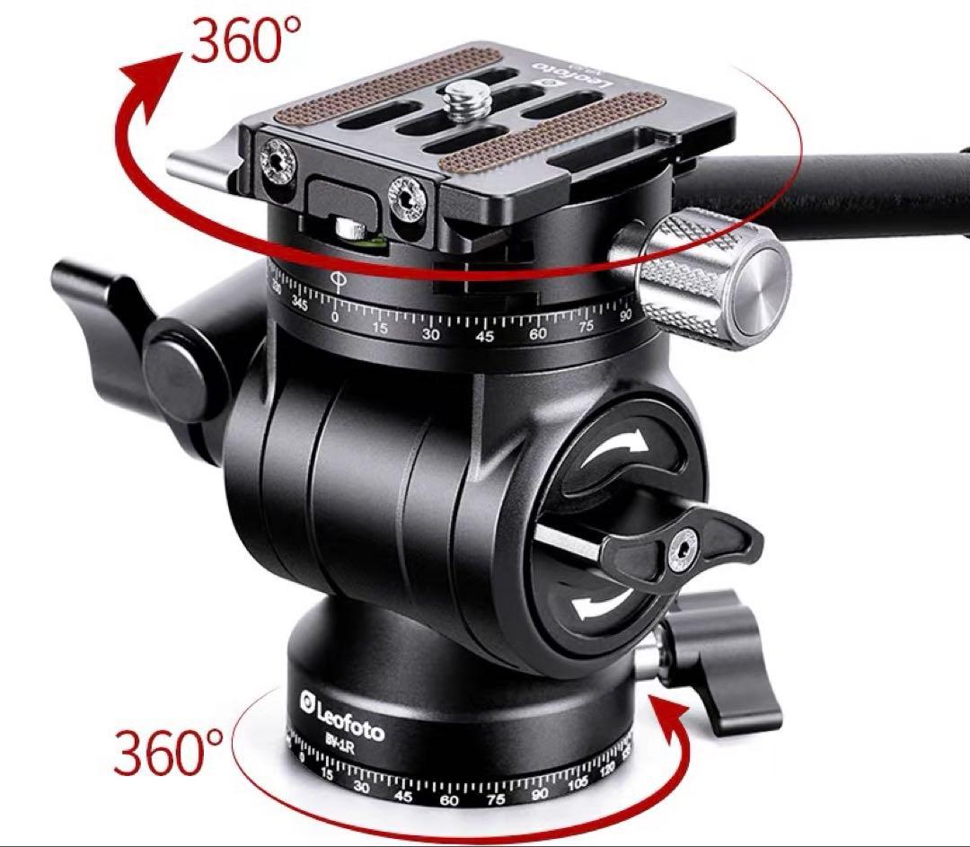 み*ぃ様 LeofotoレオフォトBV-1R 油圧式ビデオ雲台NP-50プレート