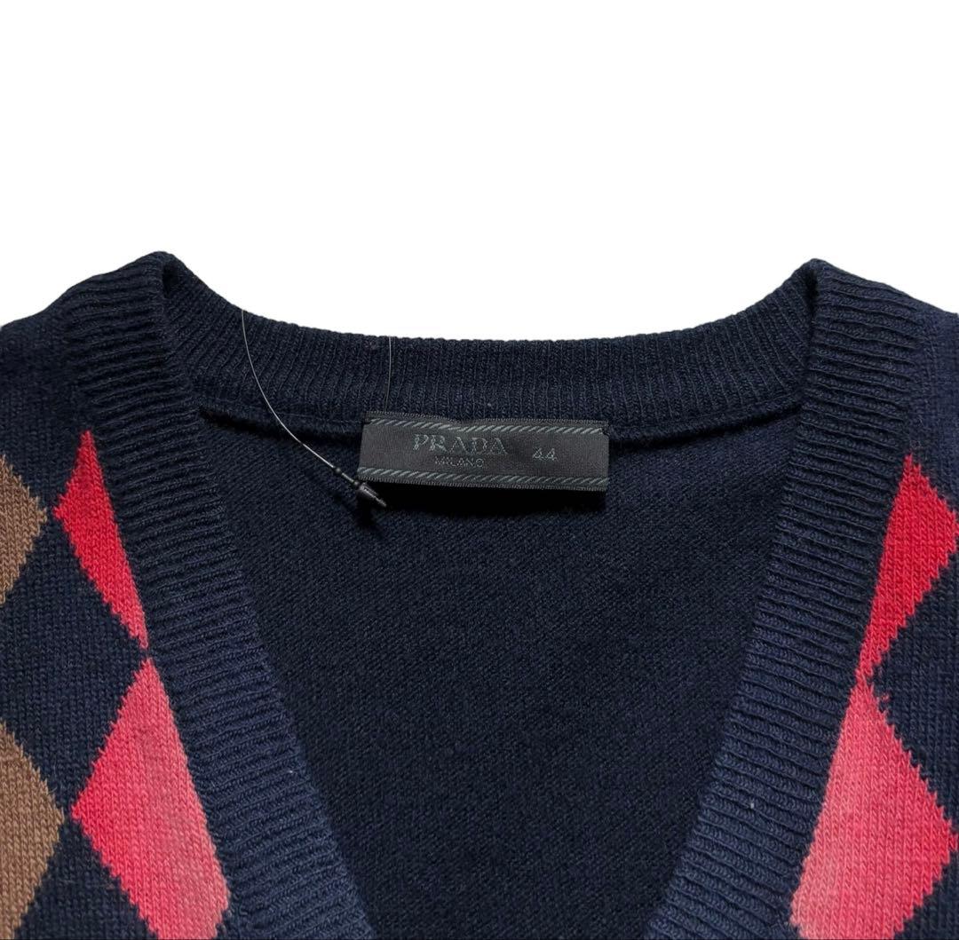 トップス PRADA cashmere blend gradation knit vest