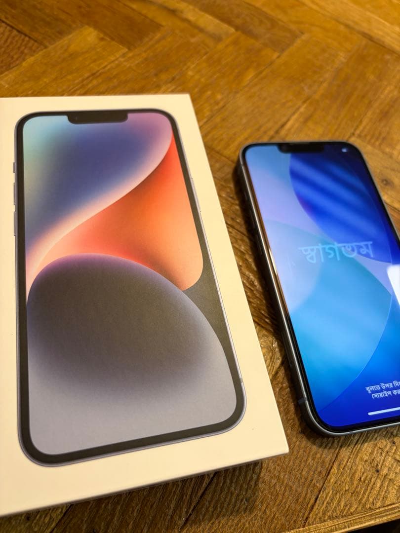 美品　iPhone14 128GB ブルー　SIMフリー　バッテリー残量84%