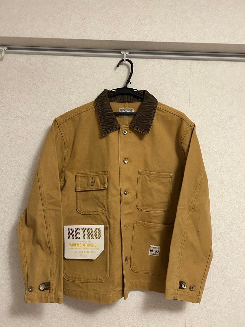 【新品タグ付】karaku 襟コーデュロイ カバーオール チョアコート