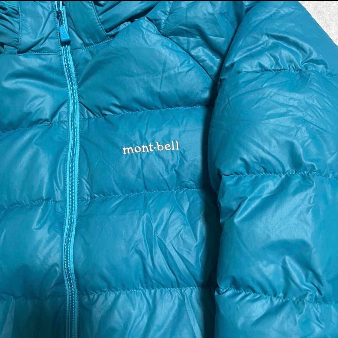 【今季注目カラー】mont-bell ダウンジャケット M ブルー 肉厚
