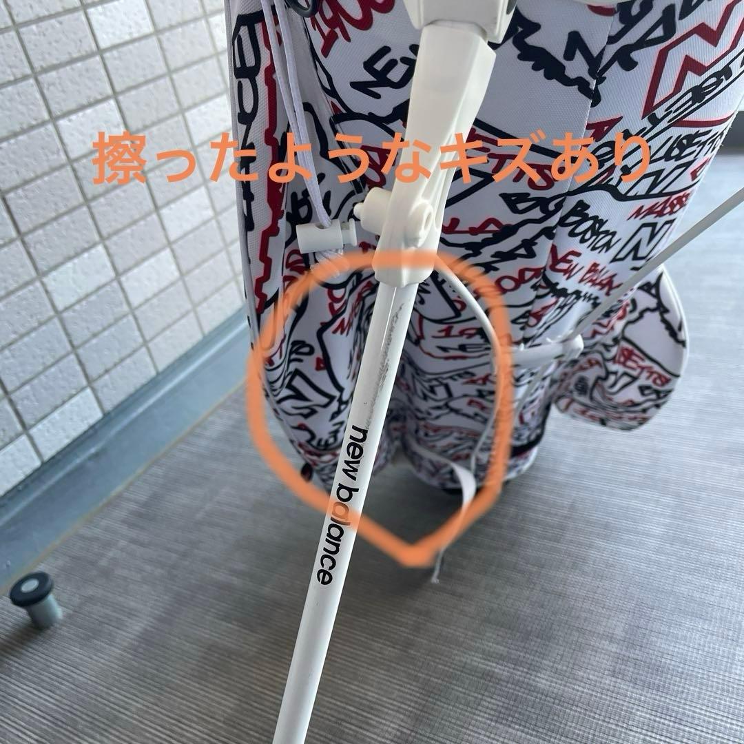 ニューバランスゴルフ 9型 スタンド式 キャディバッグ ホワイト