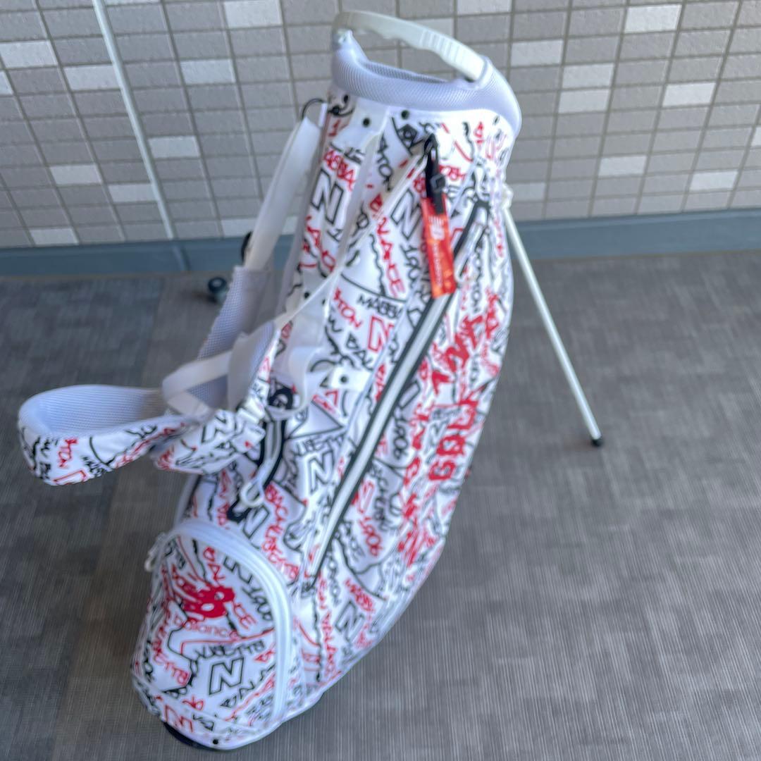 ニューバランスゴルフ 9型 スタンド式 キャディバッグ ホワイト