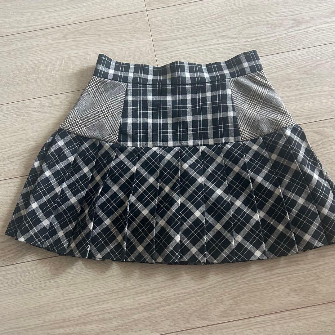 新品未使用 Coco check pleats skirt andmary M