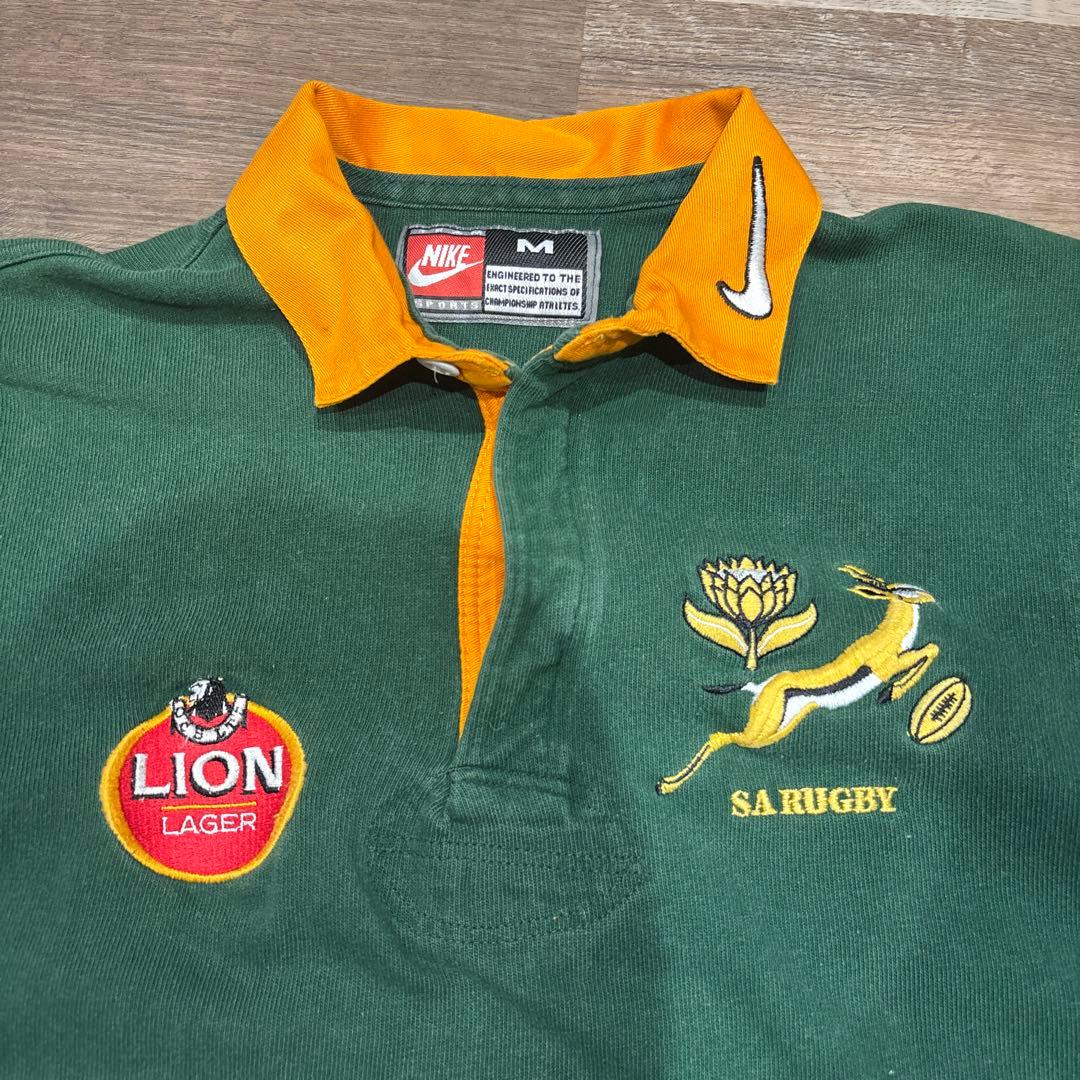 ラグビー南アフリカ代表　スプリングボクス　ジャージ　ビンテージ。