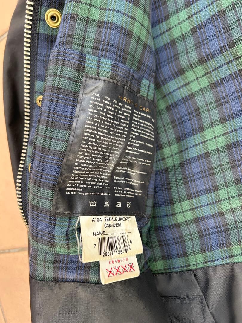 00s Bbrbour BEDALE ビデイル イングランド製 チャコール38